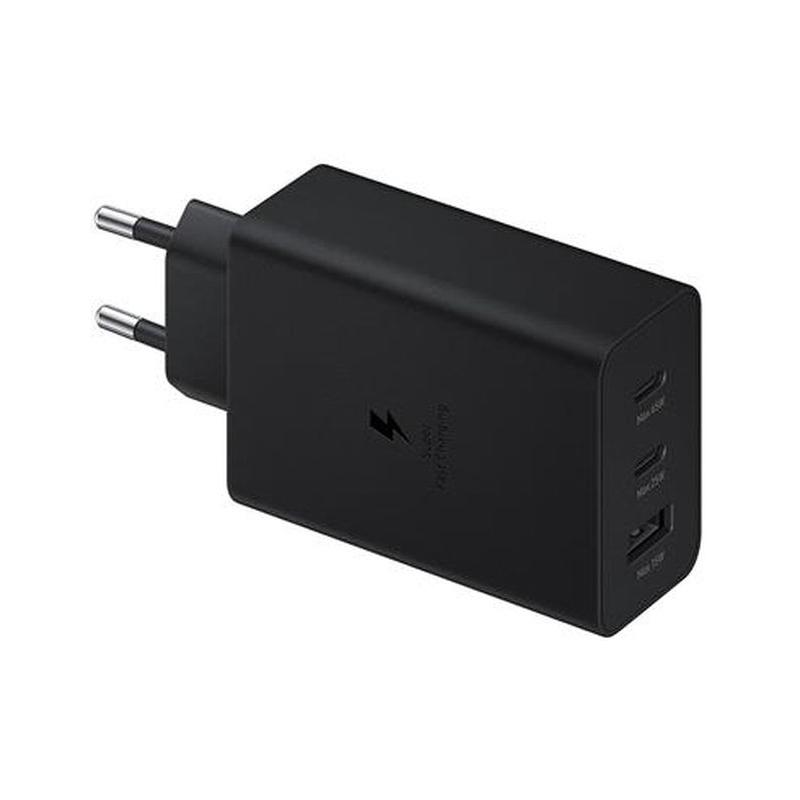 SAMSUNG CARGADOR DE PARED 2XUSB TIPO C/  1XUSB NEGRO 65W