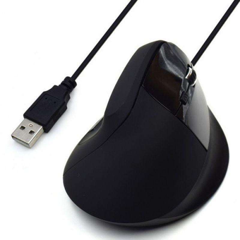 EWENT RATON  ERGONOMICO USB NEGRO