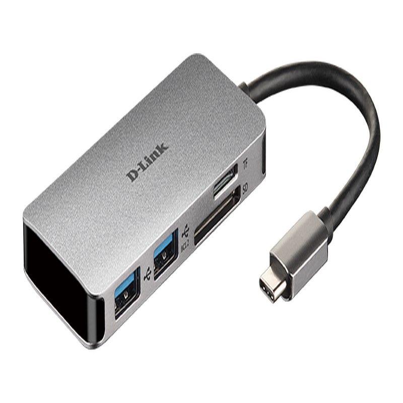 D-LINK HUB USB-C A 2 PUERTOS USB 3.0 + HDMUI + 1USB-C