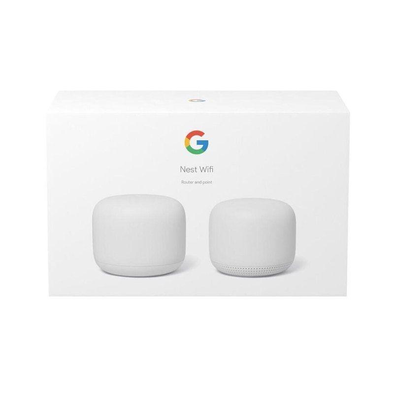 GOOGLE KIT MESH ROUTER INALAMBRICO + PUNTO DE ACCESO  NEST 2.4/5GHZ - WIFI 802.11 A/B/G/N/AC - 2*RJ45 10/100/1000MPBS - SEGURIDA