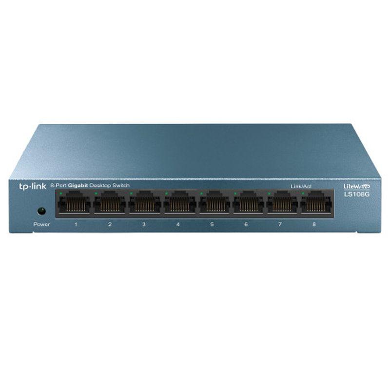 TP-LINK SWITCH LITEWAVE 10/100/1000 8 PUERTOS METALICO