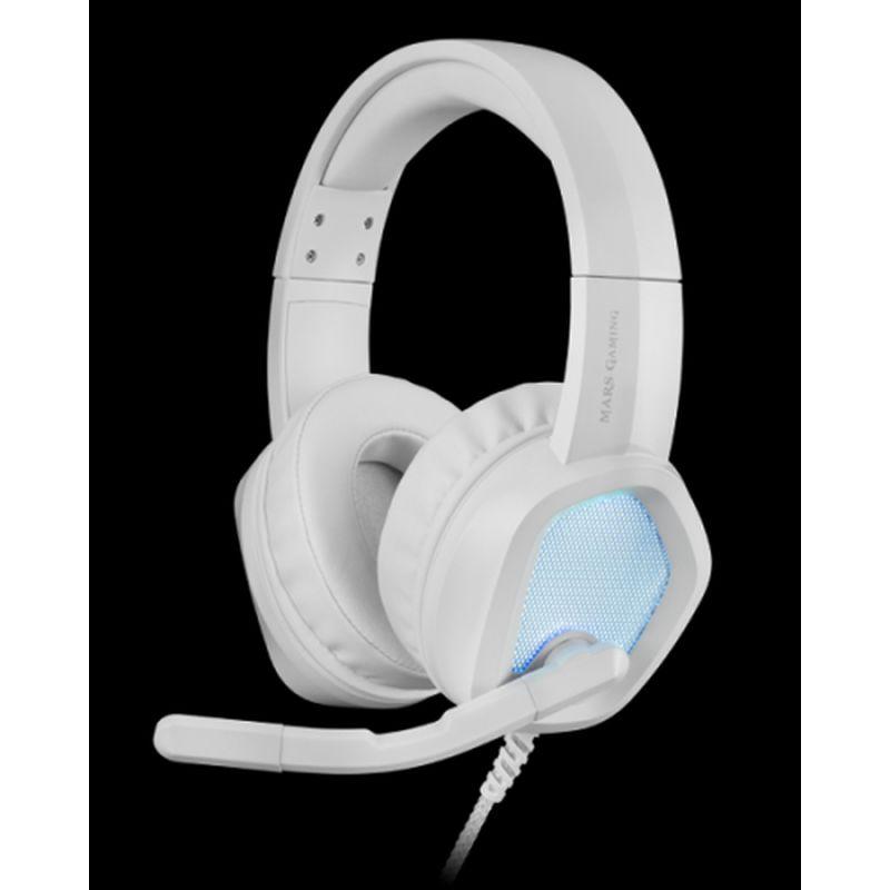 MARS GAMING AURICULARES MH320W BLANCO