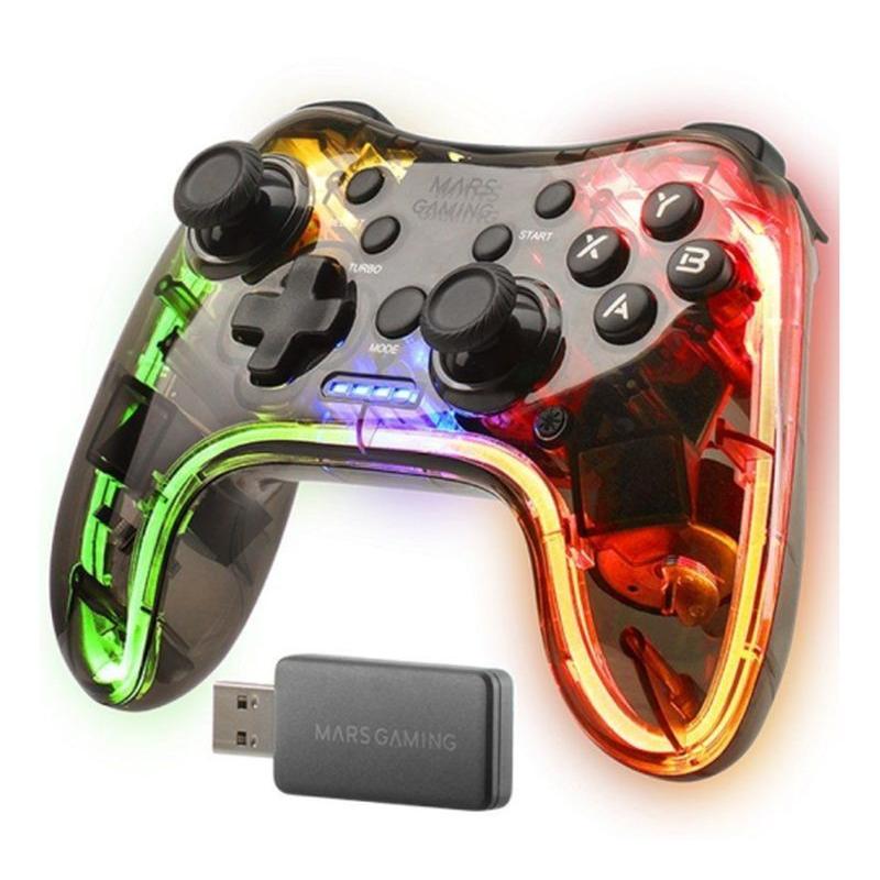 MARS GAMING GAMEPAD MGP24 INALAMBRICORGB/PC/ PS3/ PS4/ PS5 (LIMITADA)/ XBOX360/ RASPERRI PI/ MAC/ANDROID*