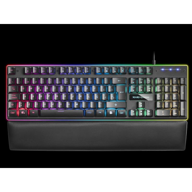 MARS GAMING TECLADO  H-MECANICO RED MK320ES RGB