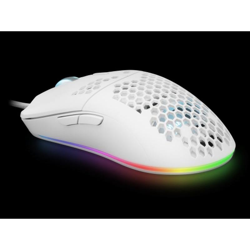 MARS GAMING  RATON OPTICO MMAX HIVE WHITE 12400DPI