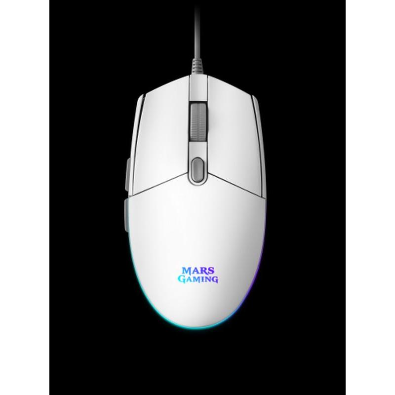 MARS GAMING  RATON OPTICO 3200 DPI MMGW WHITE