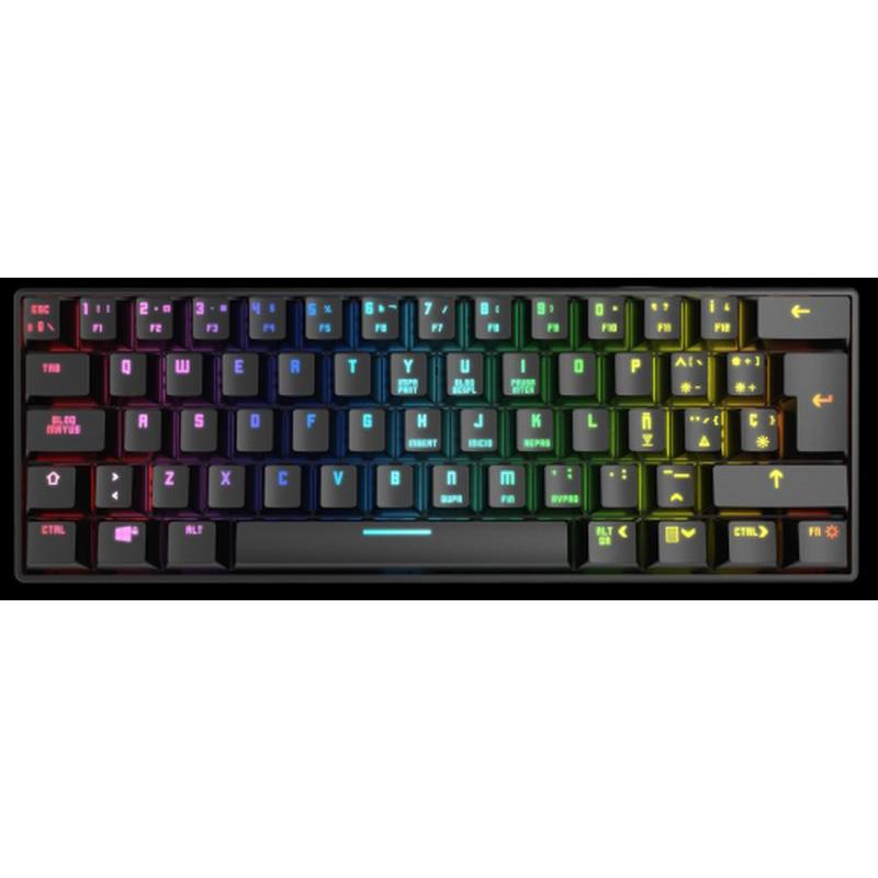 NOX KROM TECLADO GAMING RGB MINI BT KLUSTER WIRELESSBluetooth 5.0/ USB / RGB / Mecanico