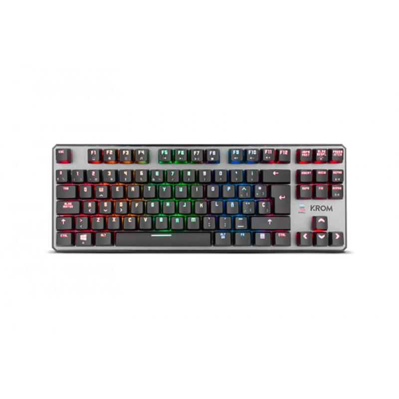 NOX KROM TECLADO COMPACTO GAMING KERNEL TKL MECANICO RGB