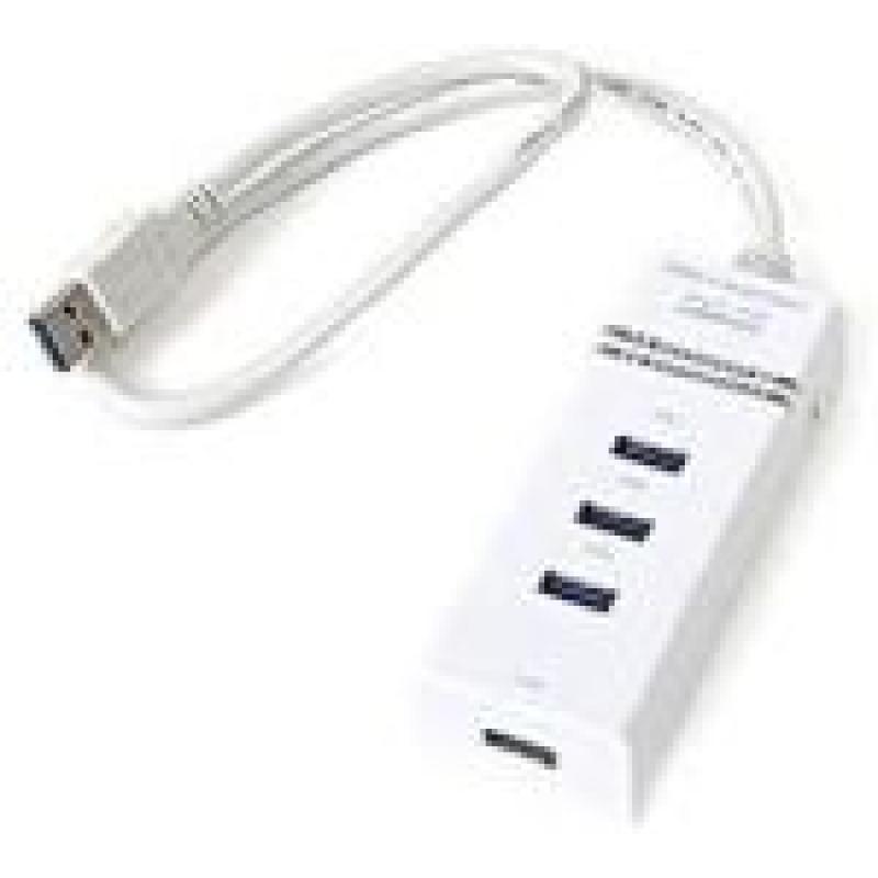 OMEGA HUB USB 3.0 4 PUERTOS BLANCO