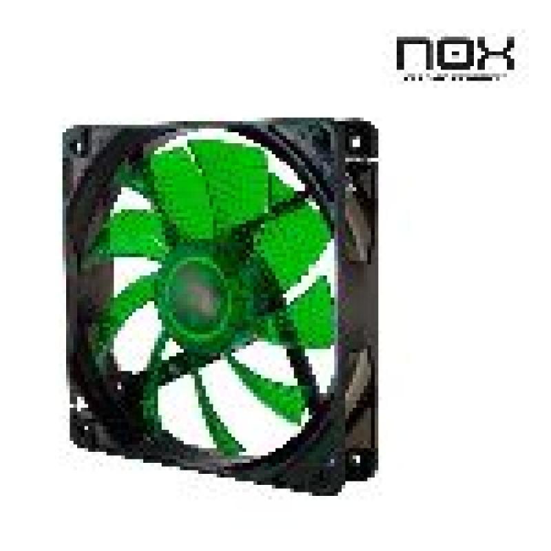 NOX VENTILADOR 12X12 LED VERDE