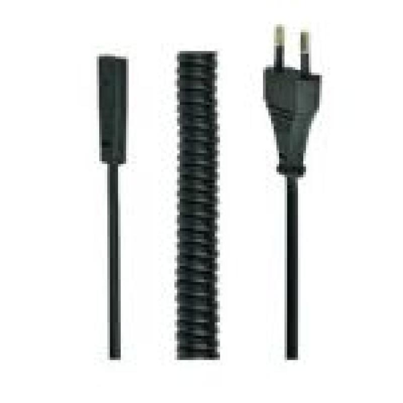 GEMBIRD CABLE CORRIENTE ENROLLADO TIPO 8 1.8M