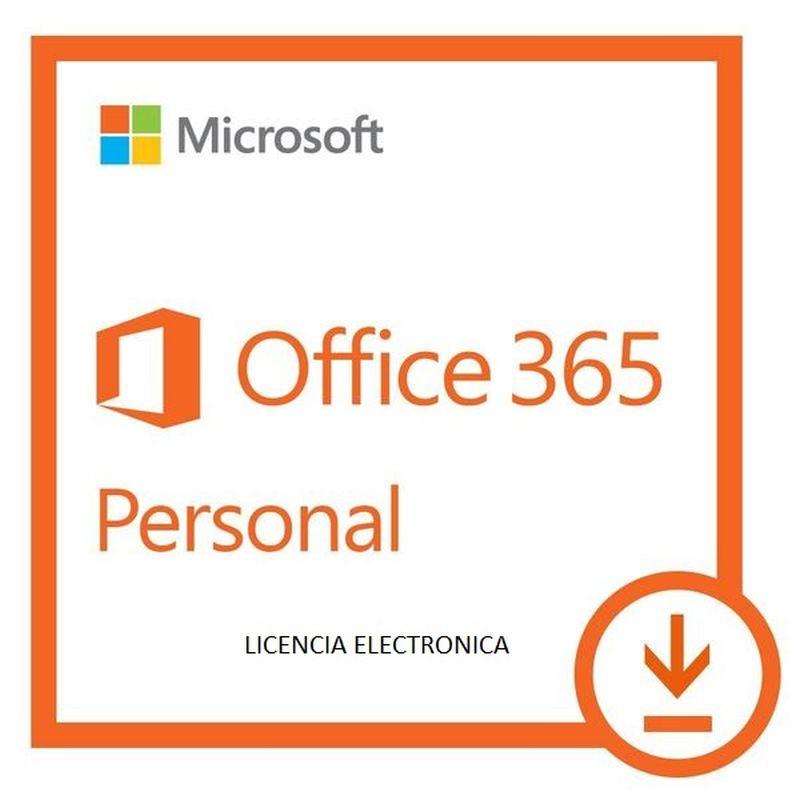 MICROSOFT OFFICE 365 PERSONAL  PC O MAC 1 LICENCIA 1 AÑO (LICENCIA ELECTRONICA)