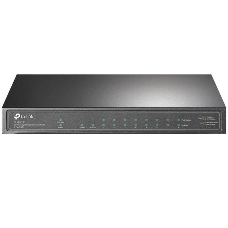 TP-LINK SWITCH TL-SG1210P 9P GIGA 1P SFP GIGABIT 8 PUERTOS POE/POE+ ALIMENTACION POE 63W