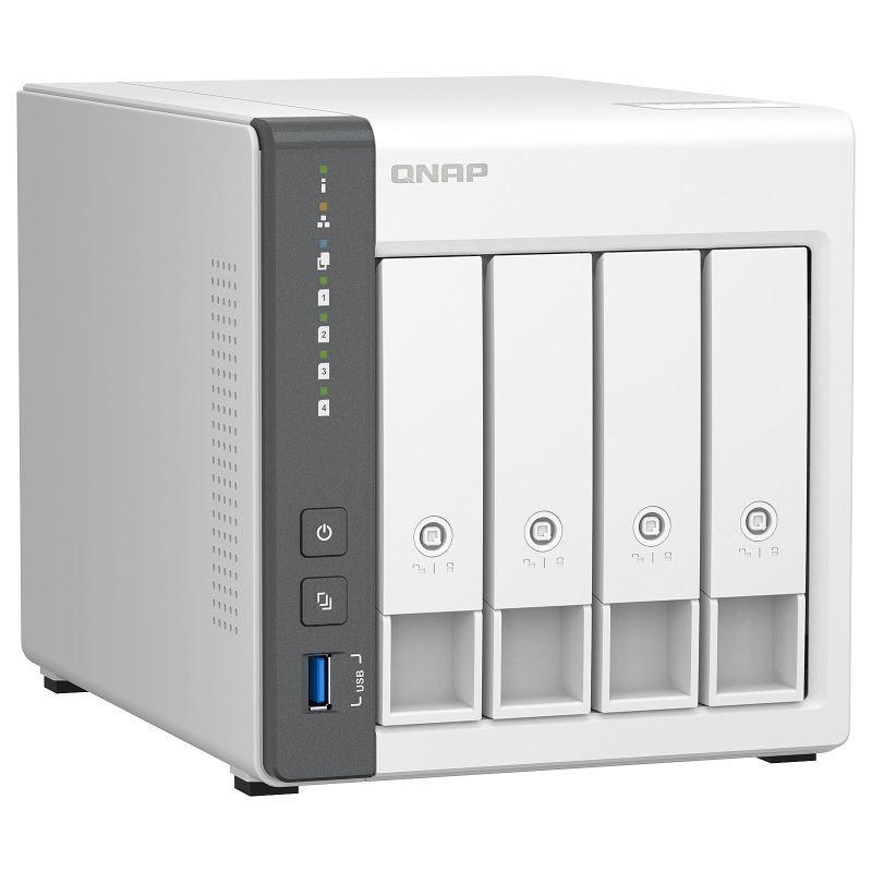 QNAP NAS DE 4 BAHIA TS-433-4GCrea una nube privada personal y un centro multimedia doméstico con una NPU integrada para potencia