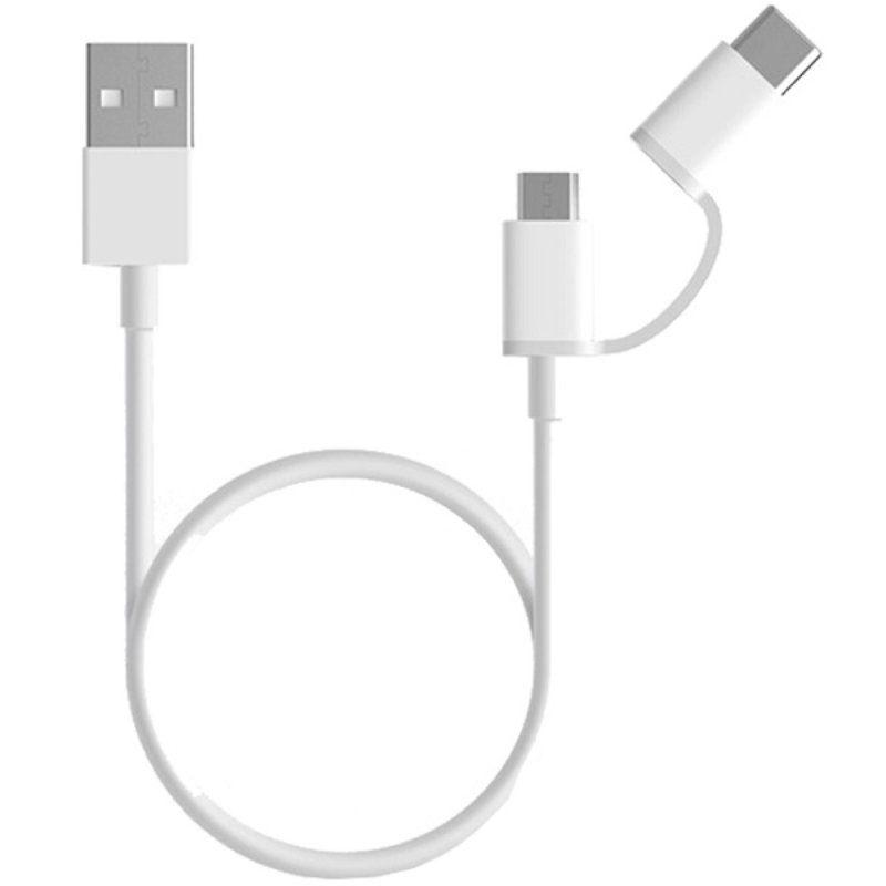 XIAOMI CABLE USB 2.0 CONECTORES USB TIPO A a TIPO-C Y A MICRO USB 100 CM