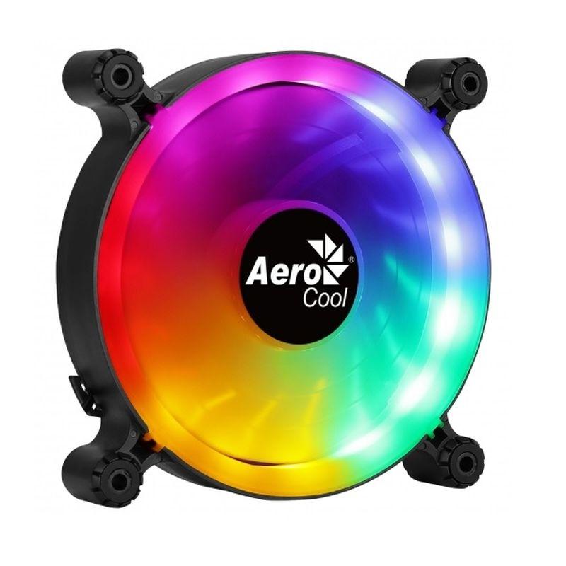 AEROCOOL VENTILADOR 120X120 FRGB SPECTRODISEÑO CON ASPAS TRANSLUCIDAS Y ALMOHADILLAS ANTI-VIBACION