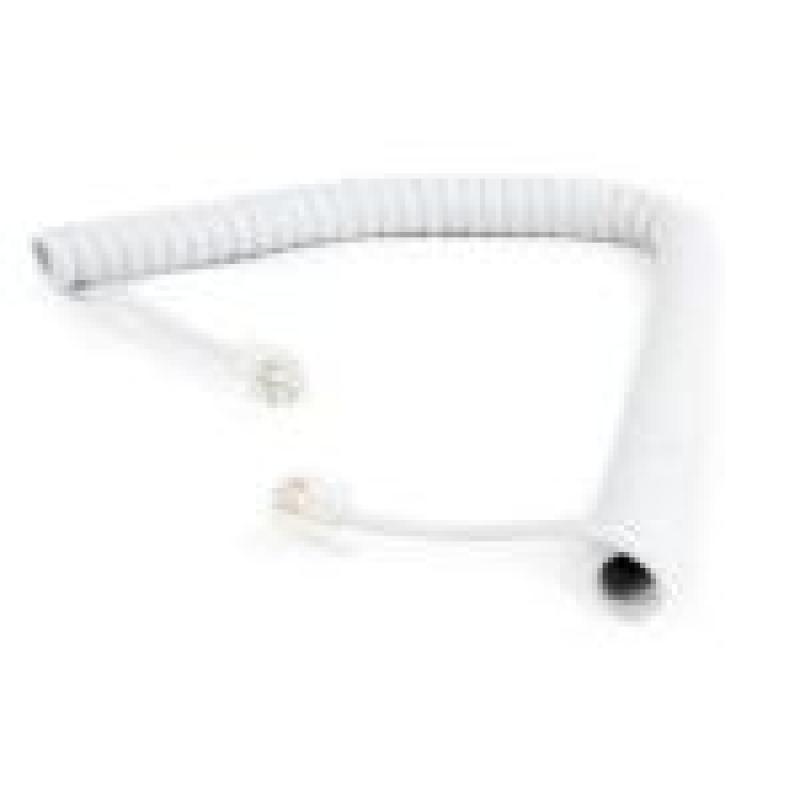 GEMBIRD CABLE TELEFONO ESPIRAL RJ10 4P4C 2M BLANCO