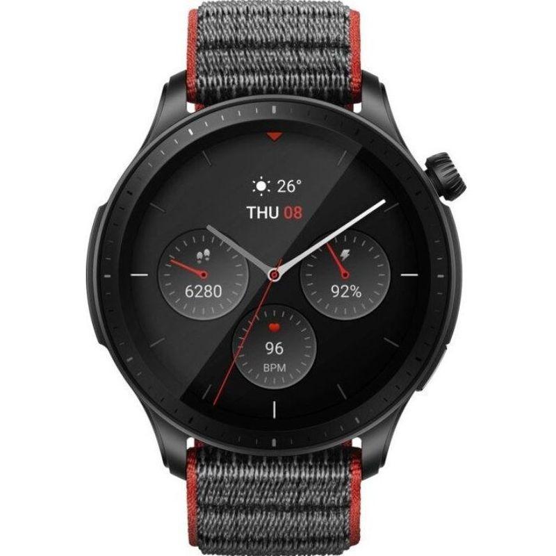 AMAZFIT SMARTWATCH HUAMI GTR 4/ GRISNOTIFICACIONES/ FRECUENCIA CARDIACA/ GPS