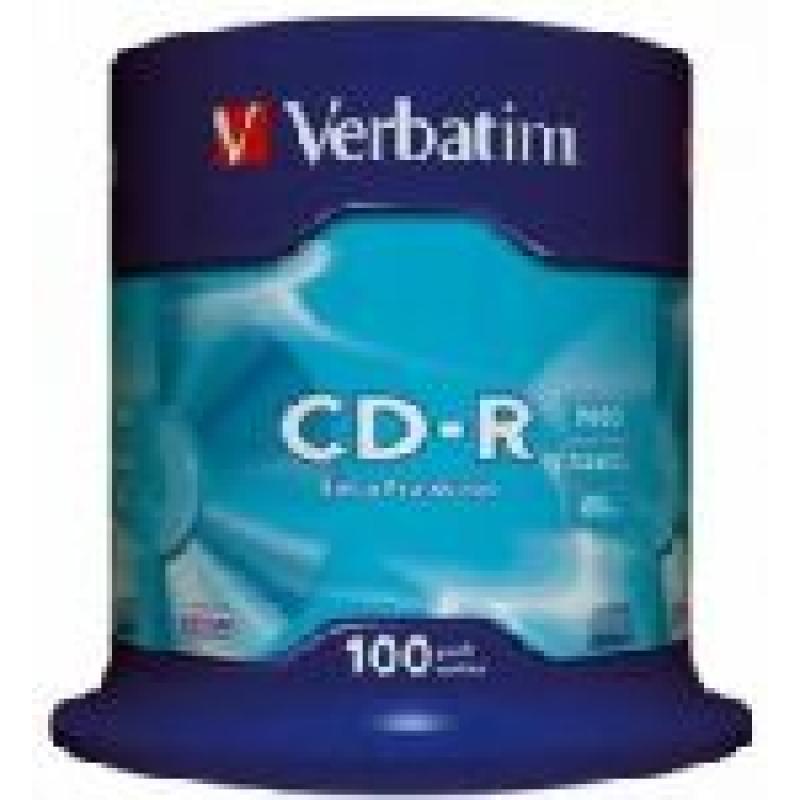 VERBATIM CD-R 700MB 52X 80MIN BOTE 100U