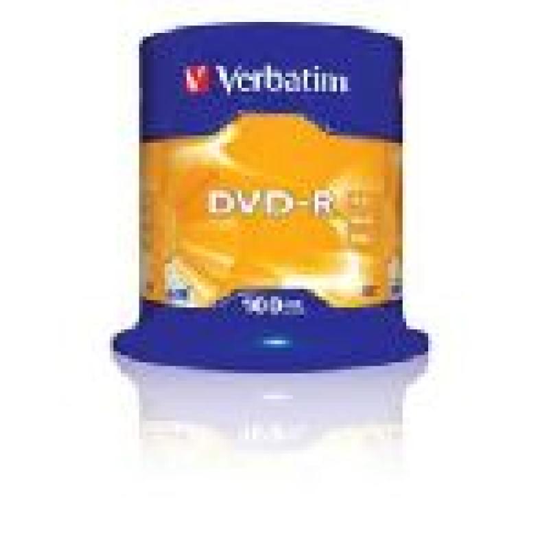 VERBATIM DVD-R 4.7GB 16X AZO BOTE 100U