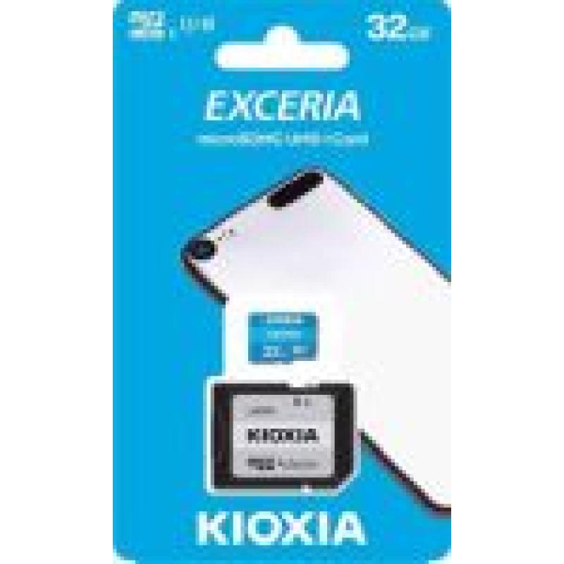 KIOXIA MICRO SD 128GB EXCERIA UHS-I C10 R100 MAS ADAPTADOR