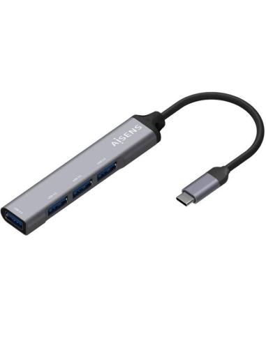 AISENS HUB USB 3.1 USB-C  4 PUERTOS TIPO A/ GRIS