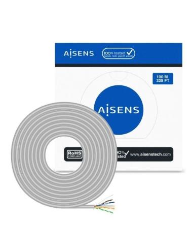 AISENS BOBINA DE CABLE  RJ45 UTP AWG23  CCA (ALEACION) A135-0660 CAT. 6/ 100M/  GRIS